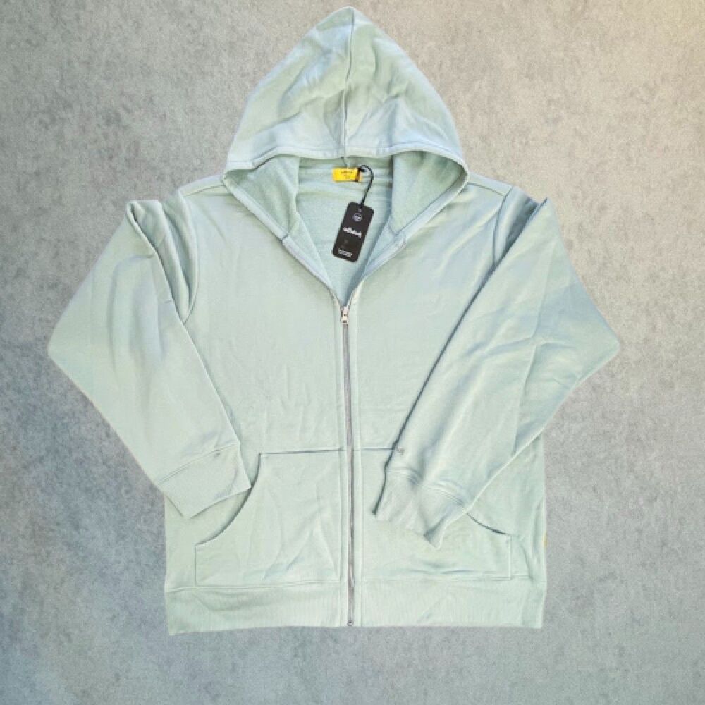 Allbirds Full Zip Hoodie Jacket Mens XXL Gray Jersey Terry Knit Sweatshirt NEW!